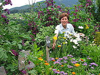 Kräutergarten am Urlaubsbauernhof Tunelhof in Tirol