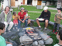 Grillabend am Urlaubsbauernhof in Tirol