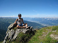 Ausblick auf dem Weg zum Gilfert in Tirol