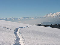 Unberührte Winterlandschaft am Weerberg