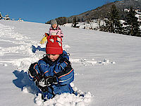 Spuren im Schnee - Vitalhof Tunelhof in Tirol